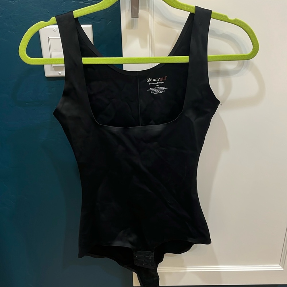 Skinnygirl black compression onesie